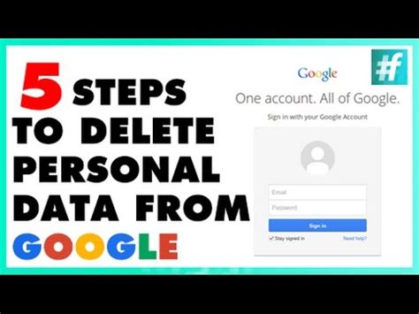 remove data from google.